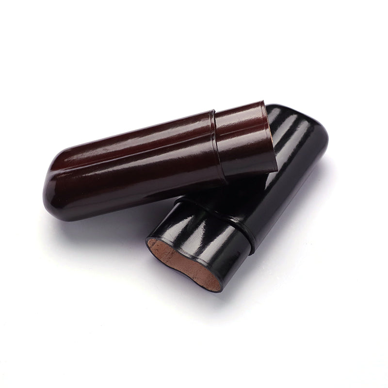 One-Piece Sculpting Handcrafted Full-Grain Leather Ciger Case